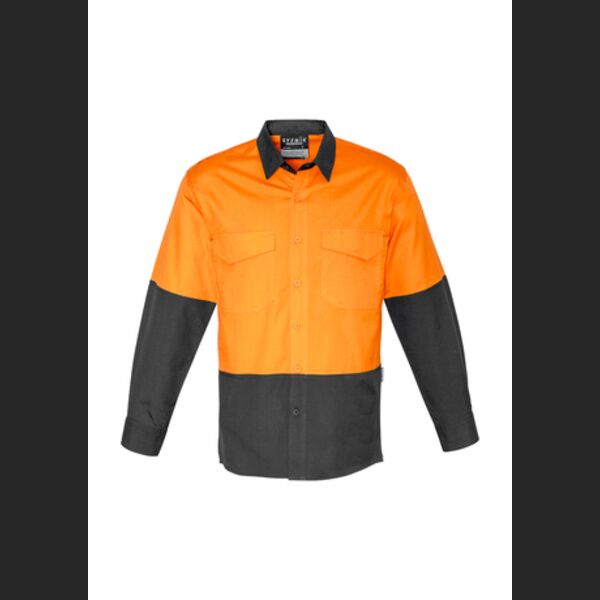 SYZMIK Mens Rugged Cooling Hi Viz Spliced Workshirt  Thumbnail