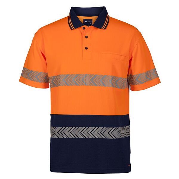 JB's WEAR Hi Vis S/S Segmented Tape Polo Thumbnail