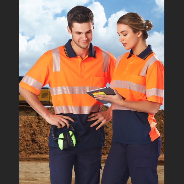 WINNING SPIRIT Unisex Truedry® Biomotion Segmented S/S Safety Polo Thumbnail