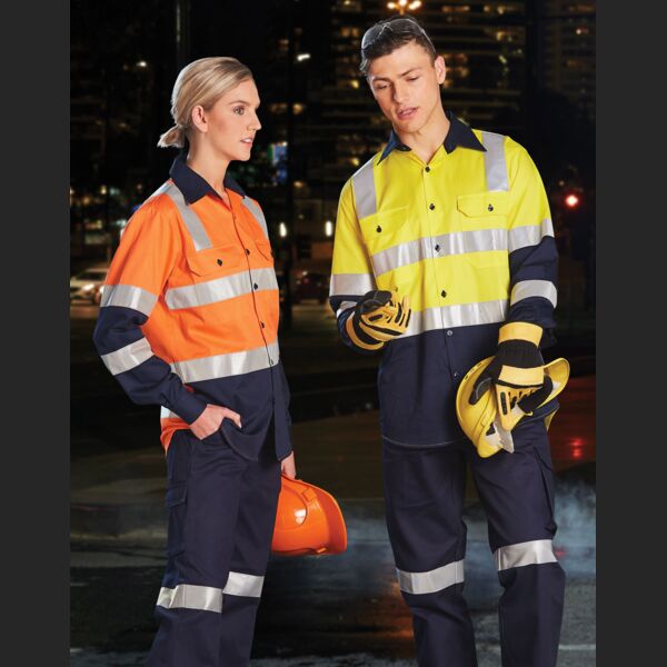 WINNING SPIRIT biomotion day/night light weight safety shirt with x back tape configuration Thumbnail