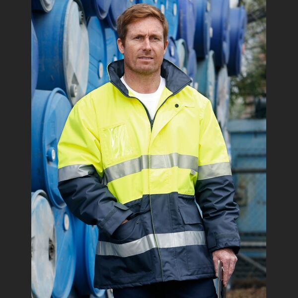 WINNING SPIRIT Hi-Vis Long Line Jacket Polar w/ Fleece Lining Thumbnail