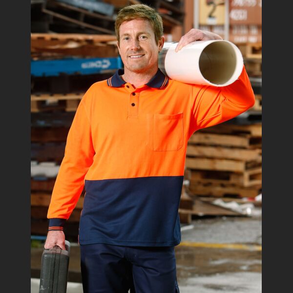 WINNING SPIRIT High Visibility Long Sleeve Polo Thumbnail